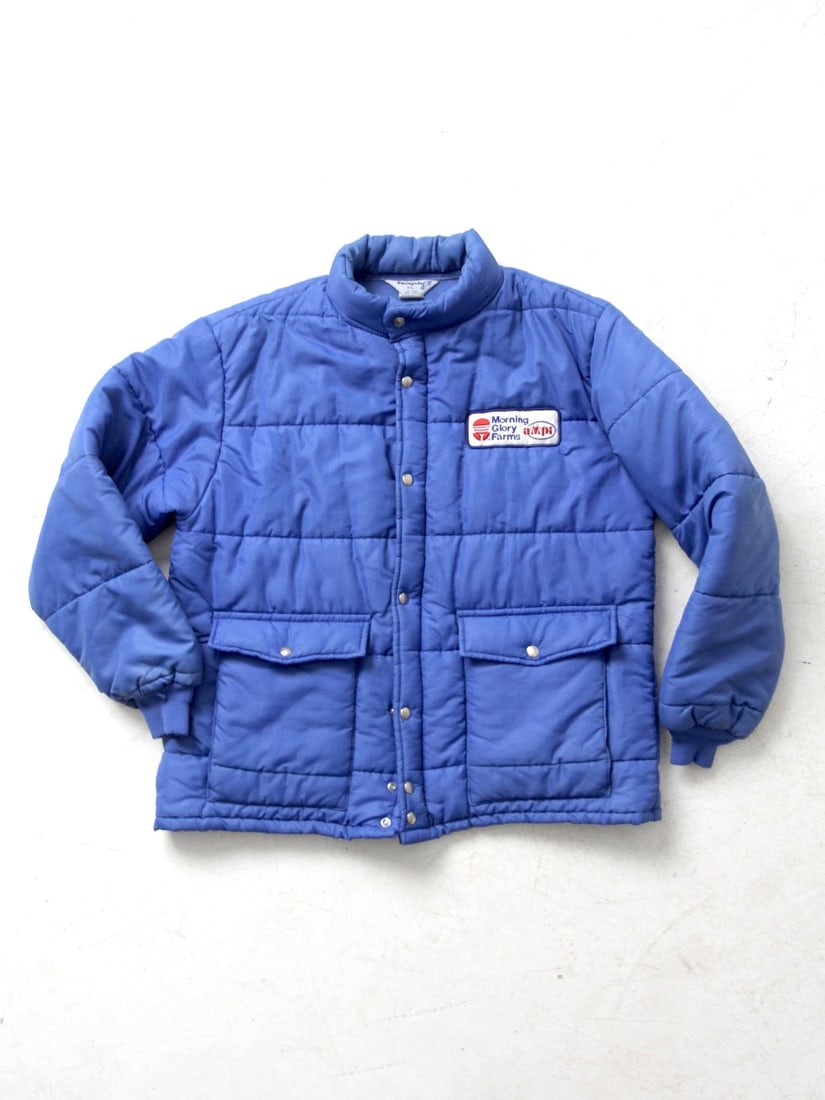 1980s Swingster Puffer Jacket with Morning Glory Farms Patch (1 of 8)