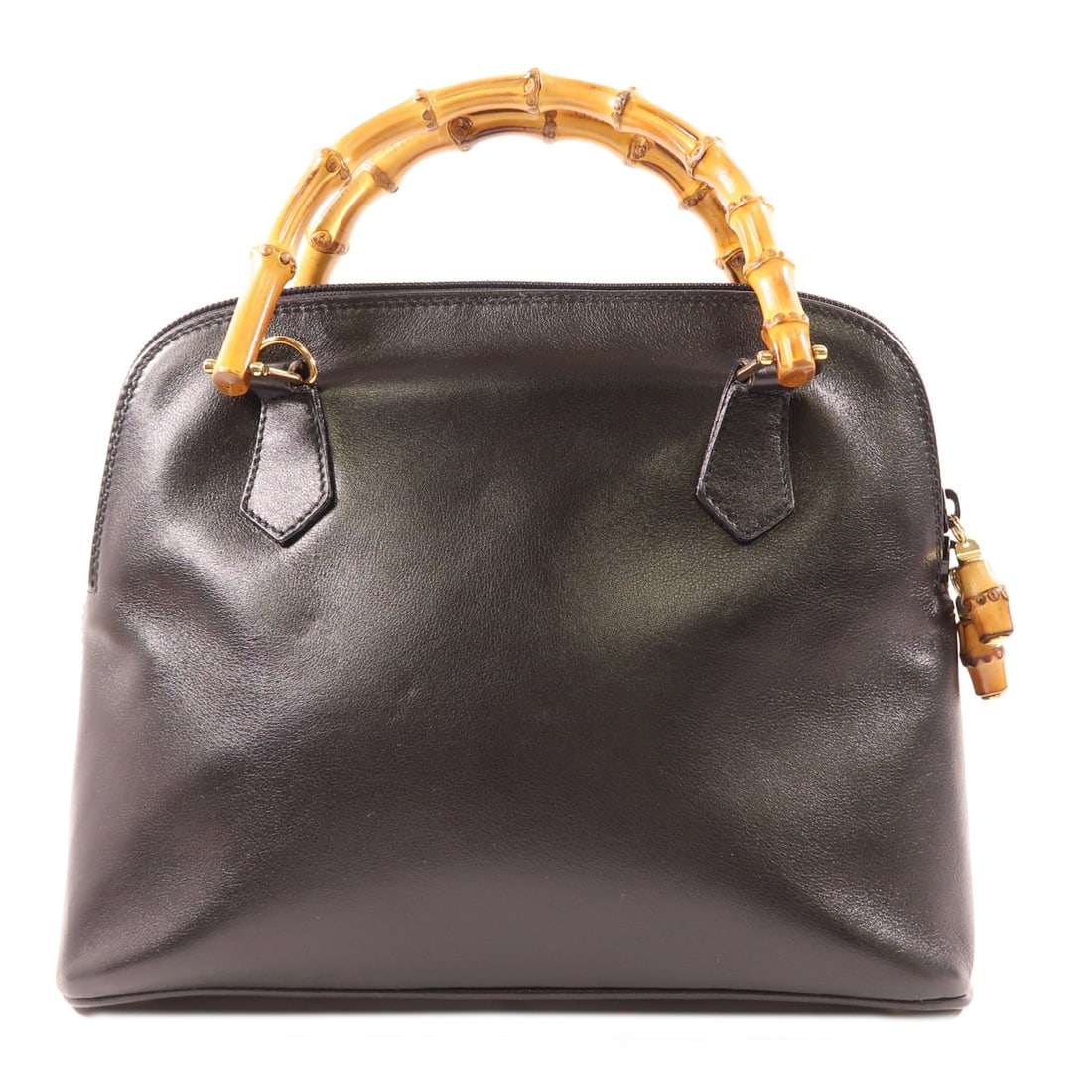 GUCCI GG Bamboo Handbag Black Calfskin Leather GHW (1 of 15)