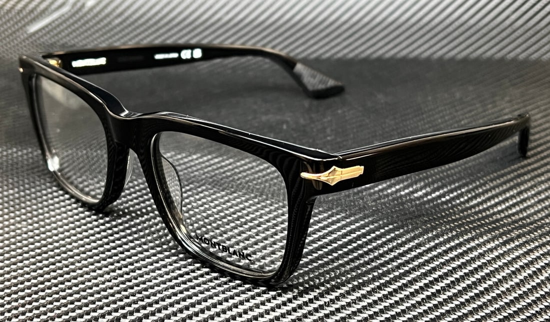 Mont Blanc MB0266O 005 Black Men's Eyeglasses with Certificate of Authenticity (1 of 5)