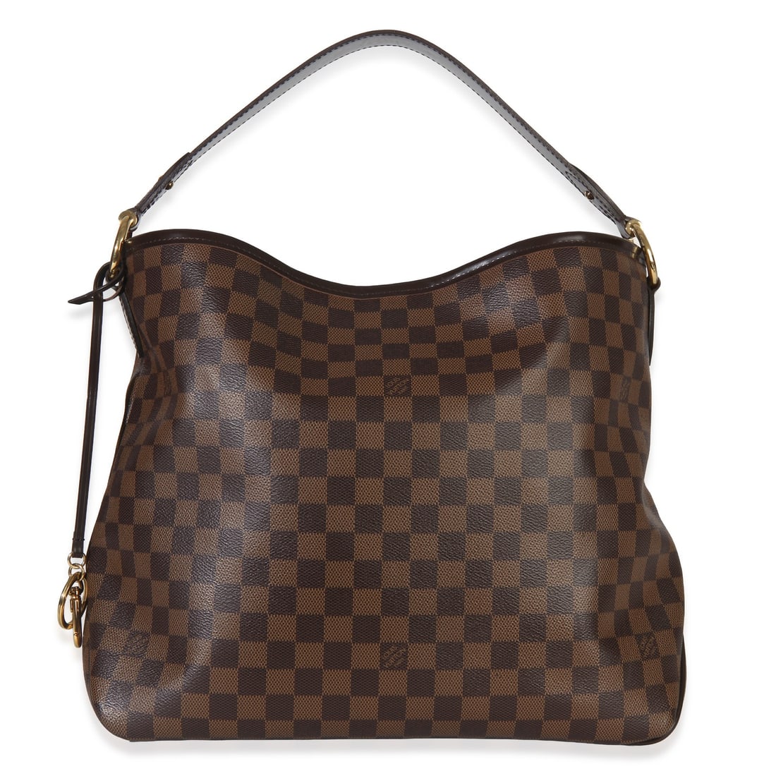 Louis Vuitton Delightful PM Brown Damier Ebene Canvas Shoulder Bag: Louis Vuitton Delightful PM Brown Damier Ebene Canvas Shoulder Bag This Louis Vuitton Damier Ebene Canvas Delightful PM is a pre-owned unisex shoulder bag crafted from brown canvas with gold-tone hard