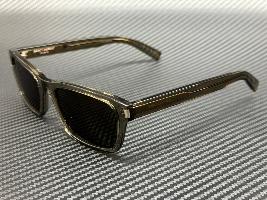 Saint Laurent SL 662 003 Grey 57mm Men's Sunglasses with Authenticity Certificate: Saint Laurent SL 662 003 Grey 57mm Men's Sunglasses with Authenticity Certificate Elevate your style with these Saint Laurent SL 662 003 sunglasses. Designed for men, these sunglasses feature a sleek