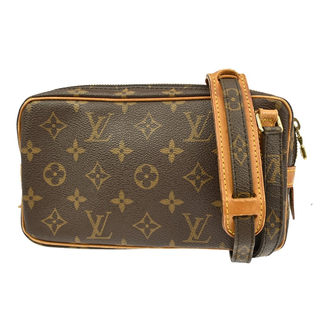 Louis Vuitton Monogram Marly Bandouliere Mini Crossbody Leather Bag M51828: Louis Vuitton Monogram Marly Bandouliere Mini Crossbody Leather Bag M51828 The Louis Vuitton Marly Bandouliere is a vintage mini crossbody shoulder bag featuring the signature monogram pattern on brow