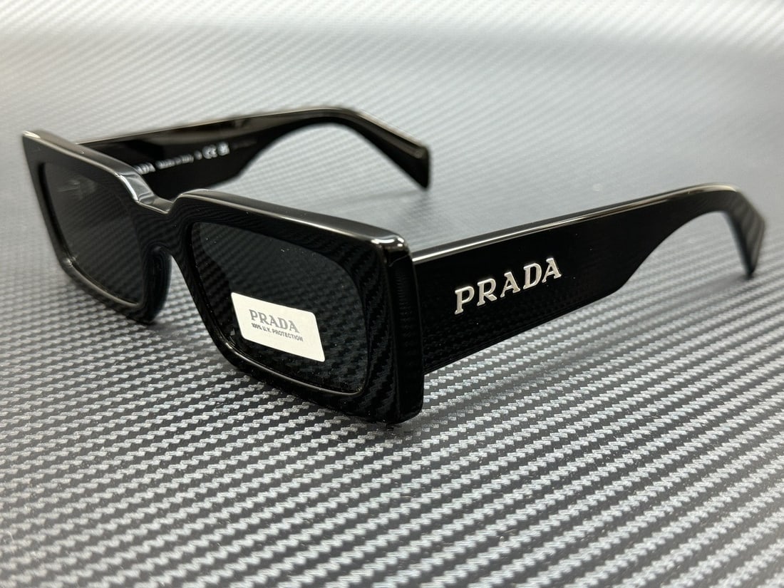 Women's PRADA PR A07S Black Sunglasses with Dark Grey Lenses 52 mm (1 of 5)