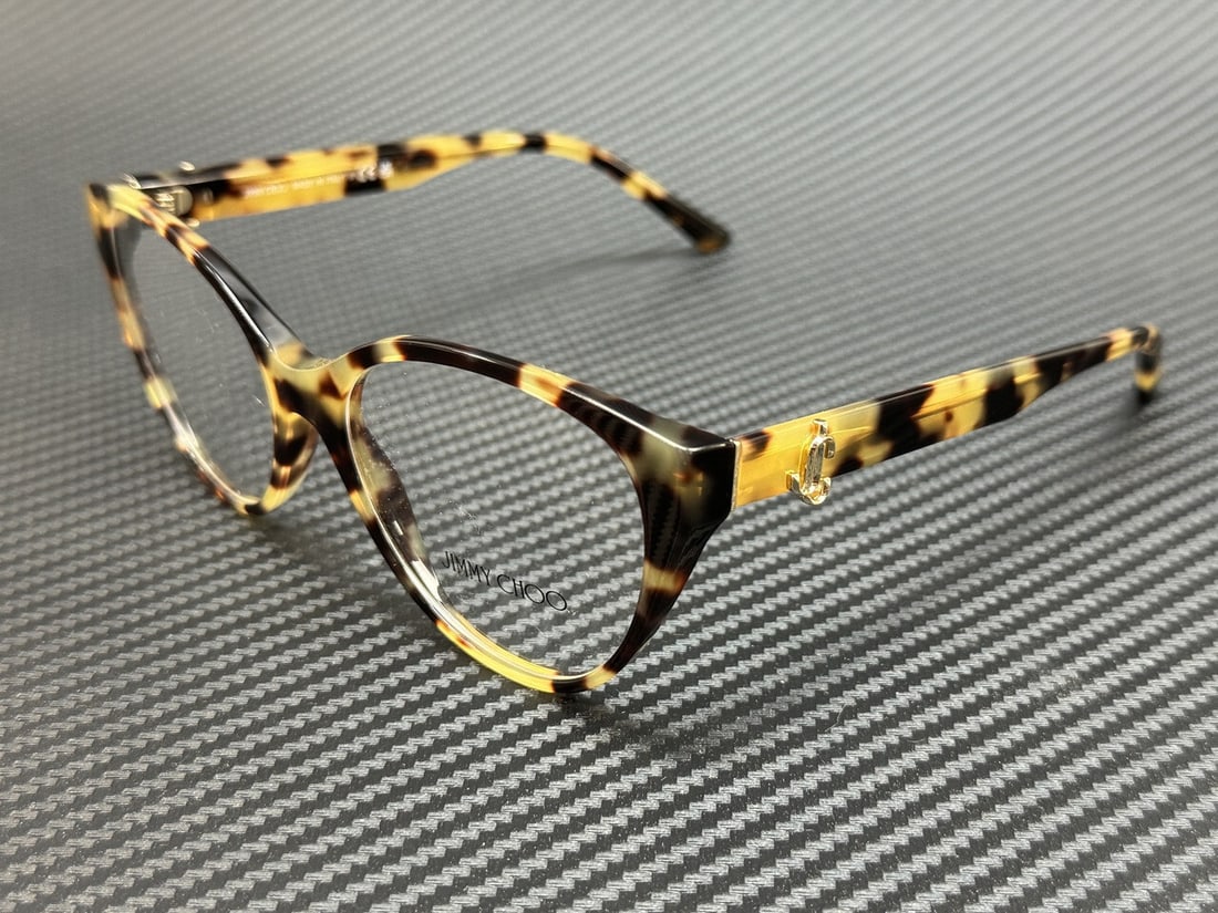 Jimmy Choo JC3009 5004 Yellow Havana Women's Eyeglasses with Authenticity: Jimmy Choo JC3009 5004 Yellow Havana Women's Eyeglasses with Authenticity Discover the exquisite Jimmy Choo JC3009 5004 Yellow Havana women's eyeglasses, a perfect blend of style and sophistication. T