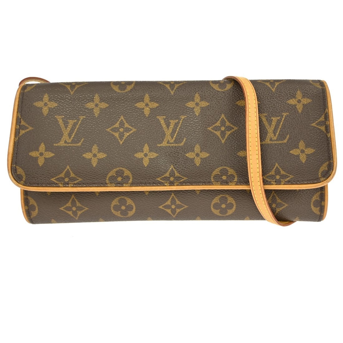 Louis Vuitton Pochette Twin GM Monogram Canvas Crossbody Bag M51852: Louis Vuitton Pochette Twin GM Monogram Canvas Crossbody Bag M51852 This Louis Vuitton Pochette Twin GM Crossbody Bag is a stylish and functional accessory, perfect for casual occasions. Crafted from