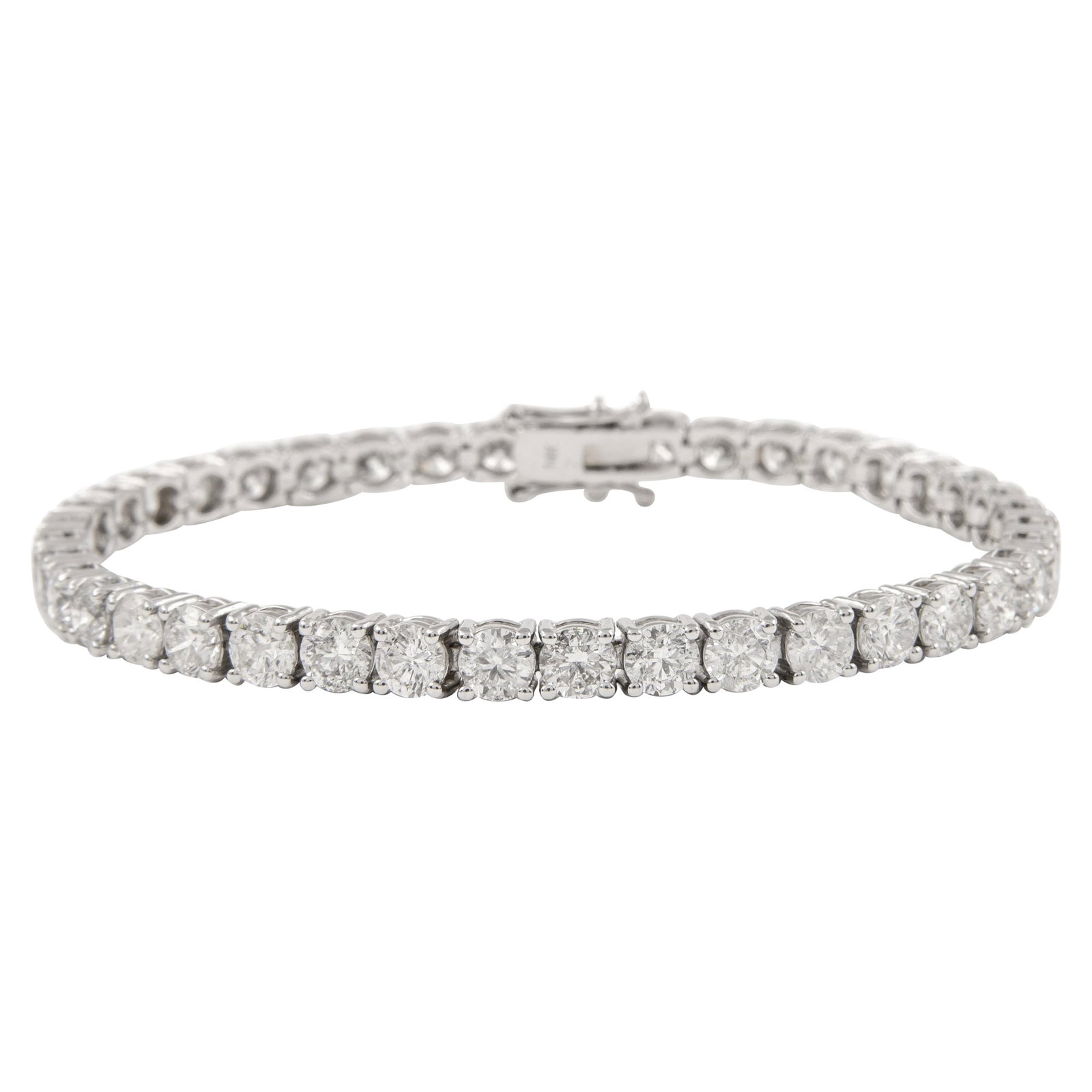 12.19ct Diamond Tennis Bracelet in 14k White Gold (1 of 4)