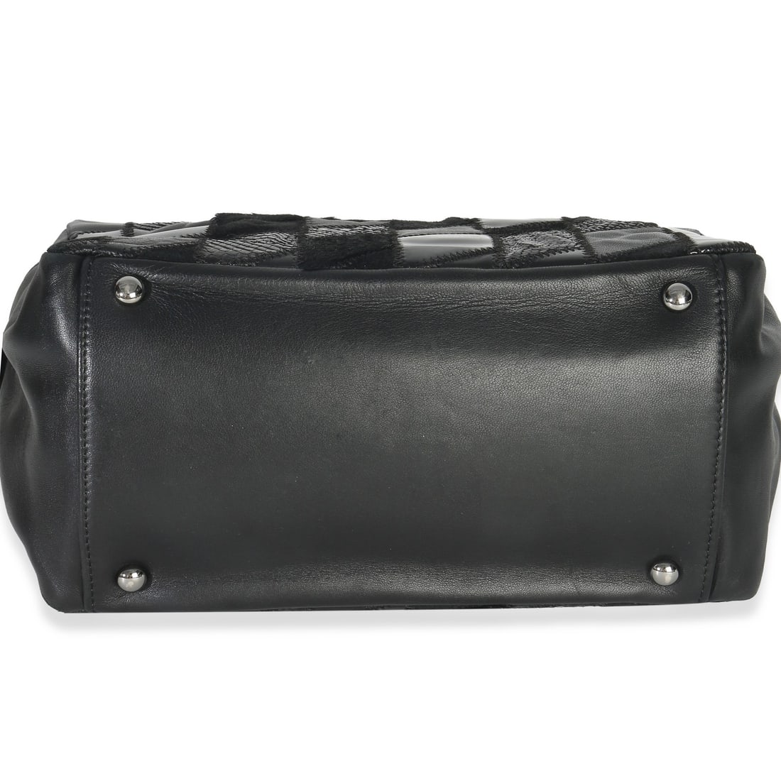 Chanel Patchwork Python and Lambskin Leather Top Handle Shoulder Bag - 8