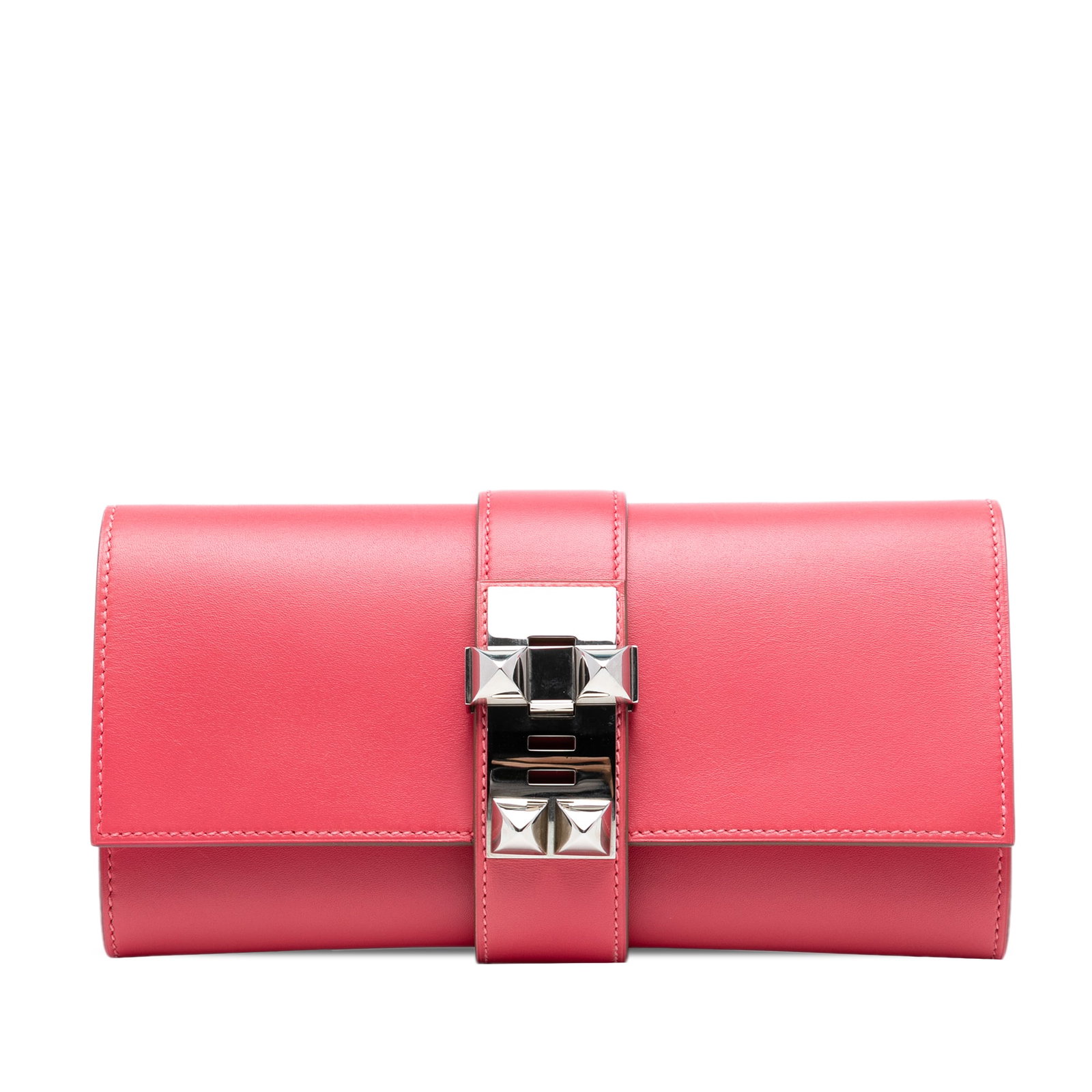 Rose Lipstick Tadelakt Leather Medor Clutch Bag by Hermes (1 of 7)