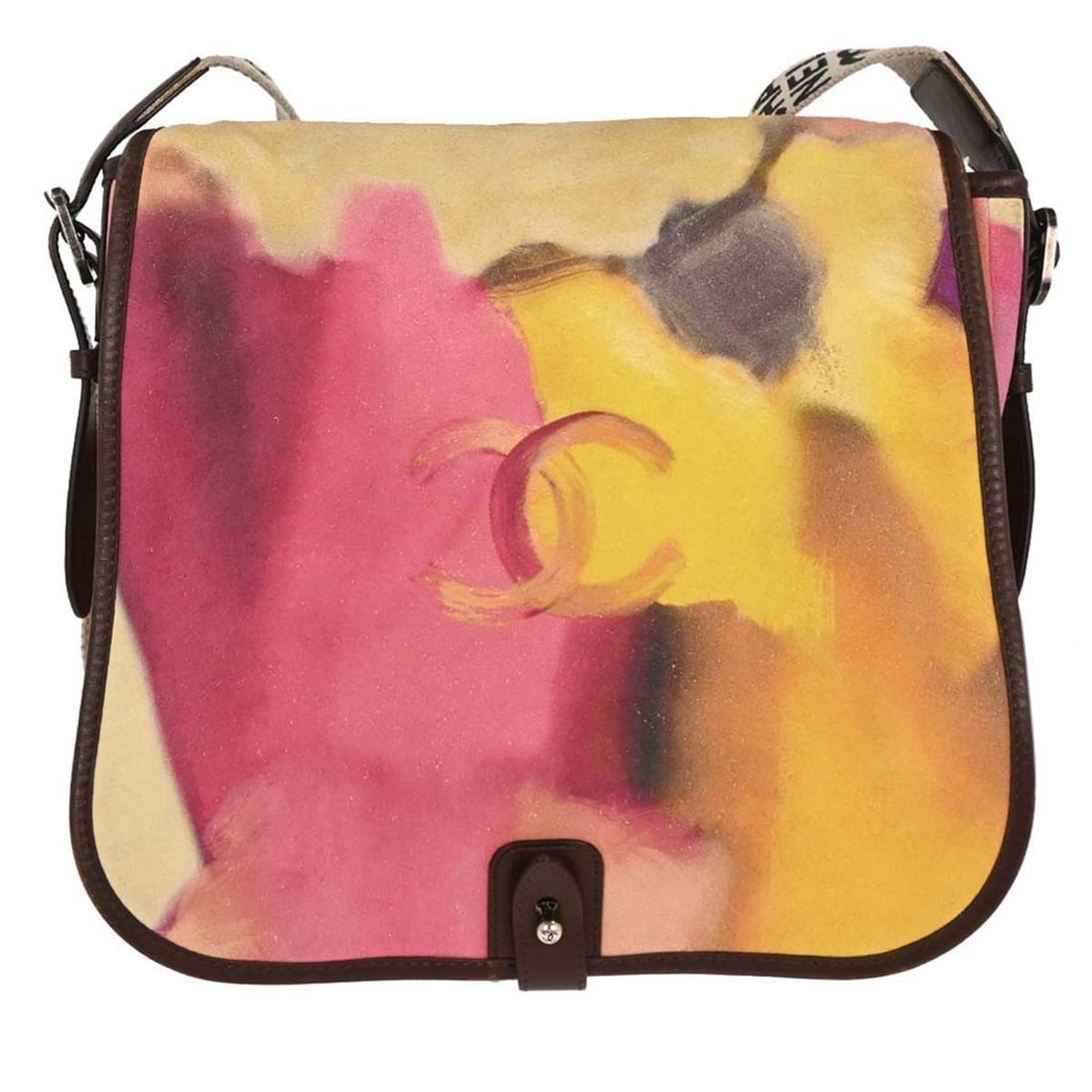 Chanel Yellow Suede Medium Flap Shoulder Bag with Logo: Chanel Yellow Suede Medium Flap Shoulder Bag with Logo This exquisite Chanel Yellow Suede Flap Shoulder Bag is a perfect blend of luxury and functionality. Crafted from high-quality suede, this medium