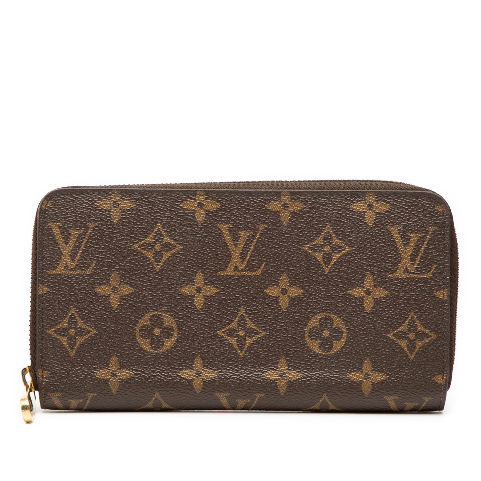 Louis Vuitton Brown Monogram Canvas Zippy Long Wallet with Zip Closure (1 of 7)