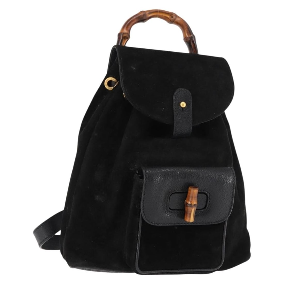 Gucci Suede Bamboo Backpack for Women Vintage Style (1 of 18)