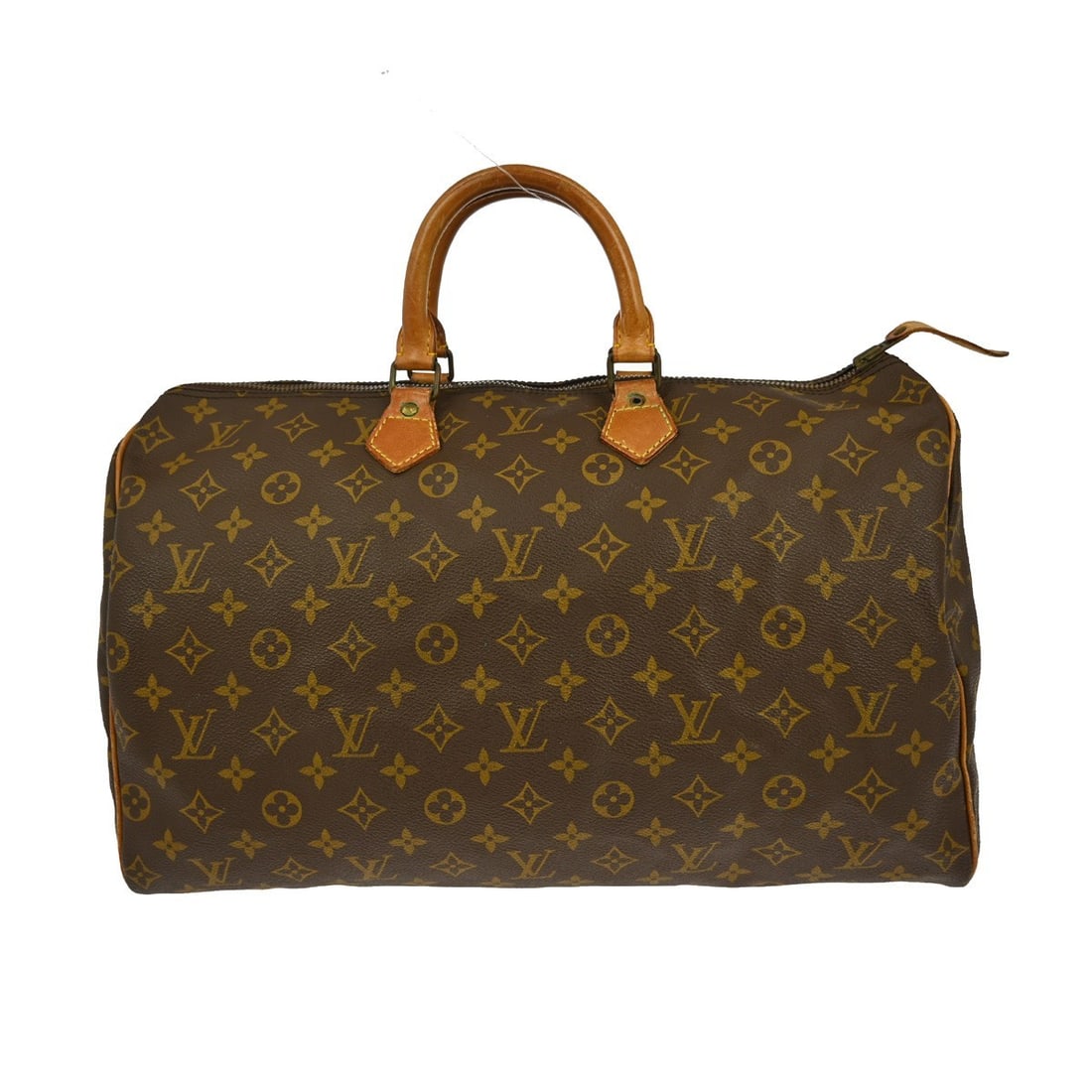 Louis Vuitton Speedy 40 Brown Monogram Canvas Large Duffle Bag M41522: Louis Vuitton Speedy 40 Brown Monogram Canvas Large Duffle Bag M41522 This is a Louis Vuitton Monogram Speedy 40 duffle handbag featuring the iconic monogram canvas leather exterior and double handles
