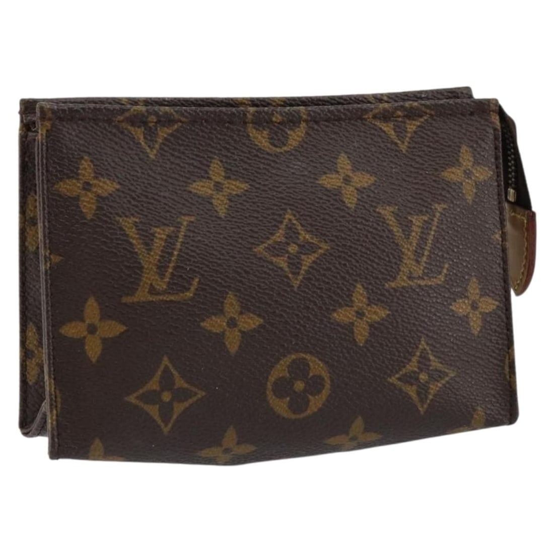 LOUIS VUITTON Monogram Poche Toilette 15 Pouch M47546 Auth France: LOUIS VUITTON Monogram Poche Toilette 15 Pouch M47546 Auth France Introducing the LOUIS VUITTON Monogram Poche Toilette 15 Pouch, a stylish accessory crafted from durable Monogram Canvas. This chic po