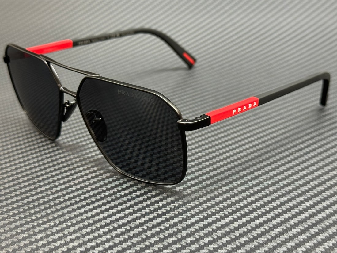 Prada Linea Rossa PS A50S 1BO02G Matte Black Polarized 60mm Sunglasses with Authenticity Certificate (1 of 5)