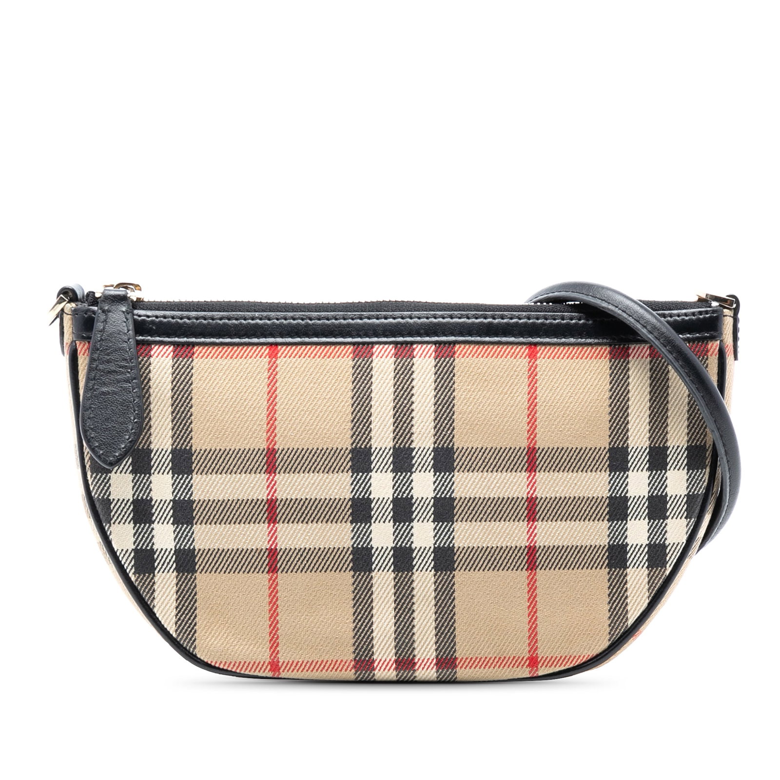 Olympia Shoulder Bag in House Check Canvas with Leather Trim by Burberry (1 of 7)