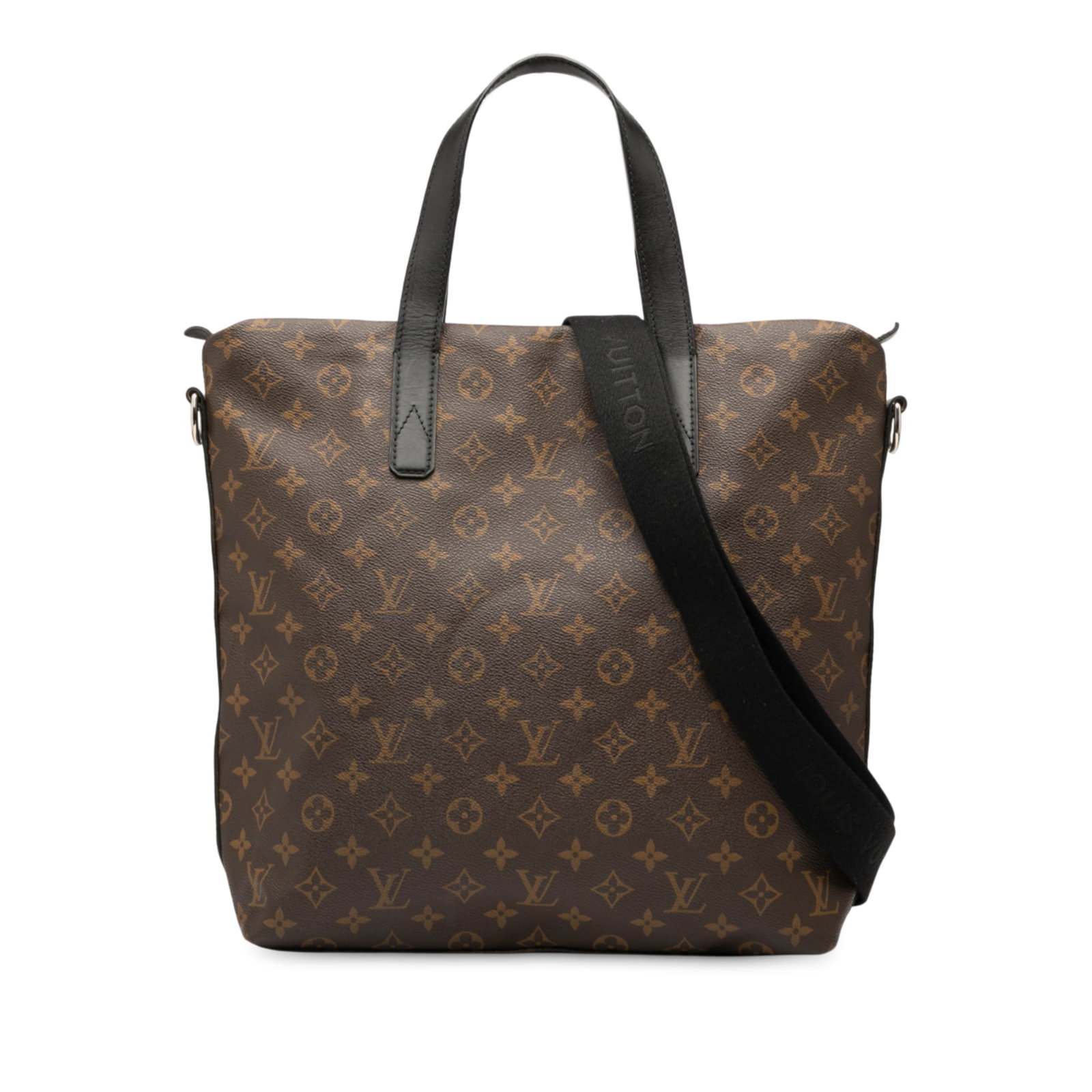 Louis Vuitton Kitan Shoulder Bag in Monogram Macassar Canvas with Leather Trim: Louis Vuitton Kitan Shoulder Bag in Monogram Macassar Canvas with Leather Trim The Louis Vuitton Monogram Macassar Kitan features the signature monogram body with flat leather straps and a detachable