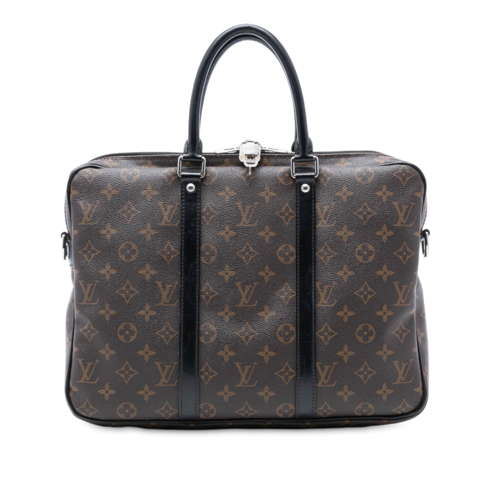 Louis Vuitton Monogram Macassar Porte Documents Voyage Bag (1 of 6)