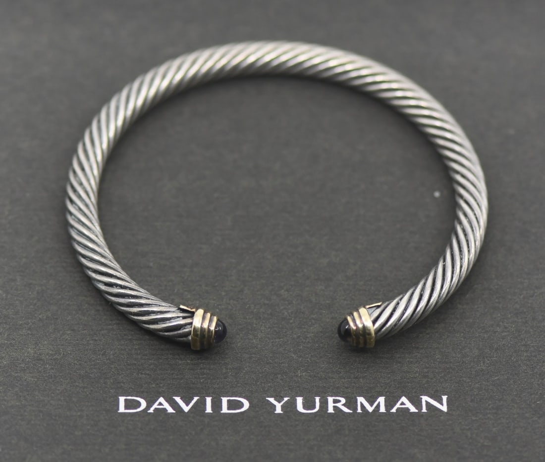 Sapphire Cuff Bracelet in 925 Sterling Silver by David Yurman (1 of 3)