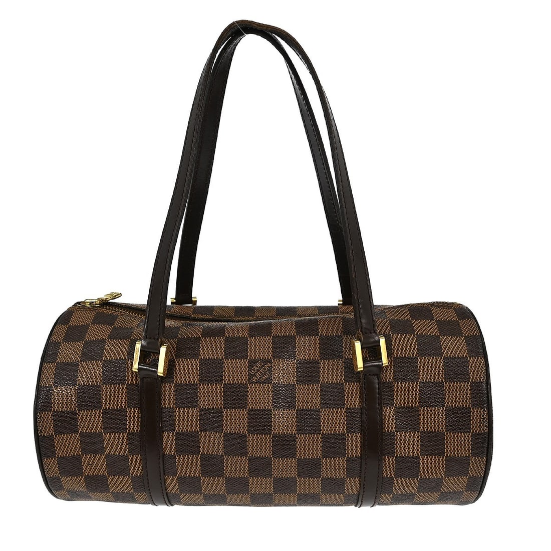 Louis Vuitton Papillon 30 Brown Damier Canvas Medium Handbag N51303: Louis Vuitton Papillon 30 Brown Damier Canvas Medium Handbag N51303 This Louis Vuitton Papillon 30 handbag features the iconic Damier canvas leather exterior with a check pattern and logo accents. It