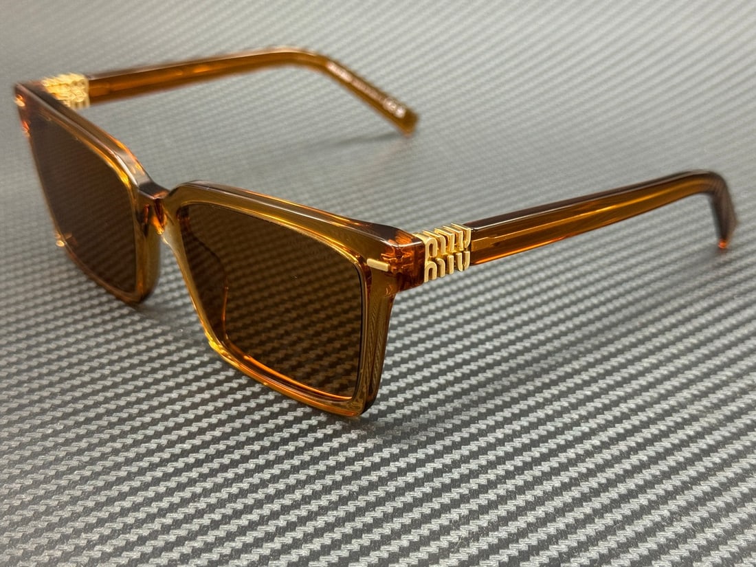 Miu Miu MU 13ZS 15T2Z1 Caramel Transparent Brown Women's Sunglasses (1 of 5)
