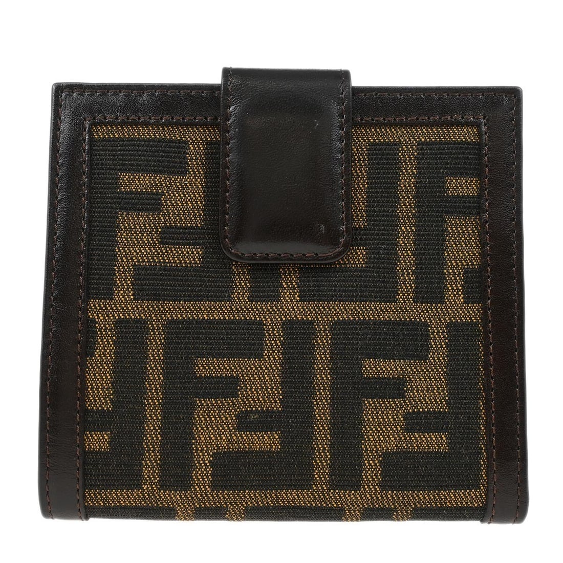 Fendi Vintage Brown Zucca Canvas Folding Wallet 2270-01695-018: Fendi Vintage Brown Zucca Canvas Folding Wallet 2270-01695-018 This vintage Fendi wallet features the iconic Zucca pattern in a stylish brown color. Made from durable canvas, it showcases a folding de