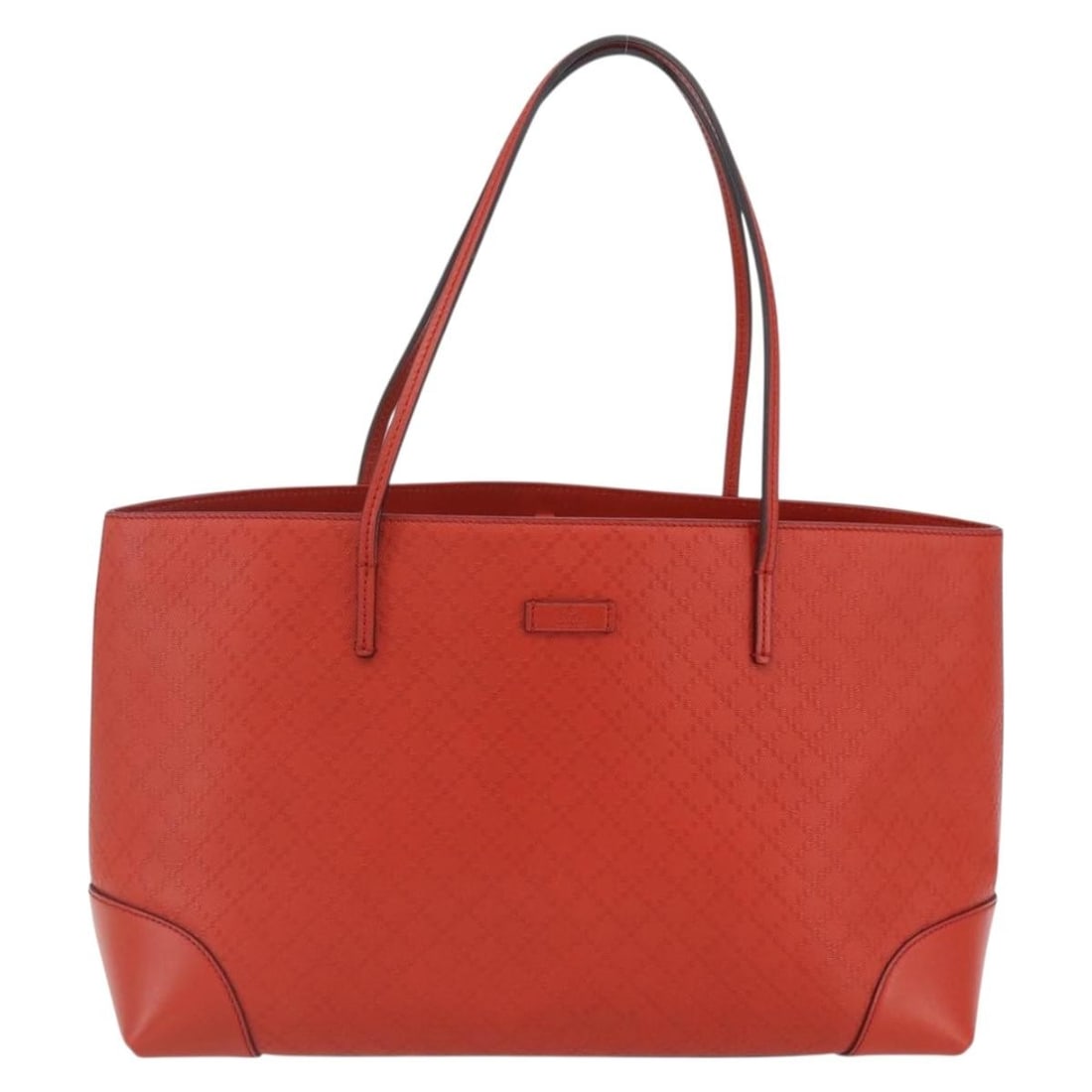 Red Leather Gucci Bright Tote Handbag 38cm by 24cm by 14cm: Red Leather Gucci Bright Tote Handbag 38cm by 24cm by 14cm This Gucci Bright Tote is crafted from red leather and designed for women. It features a spacious interior with pockets and metal fittings. T
