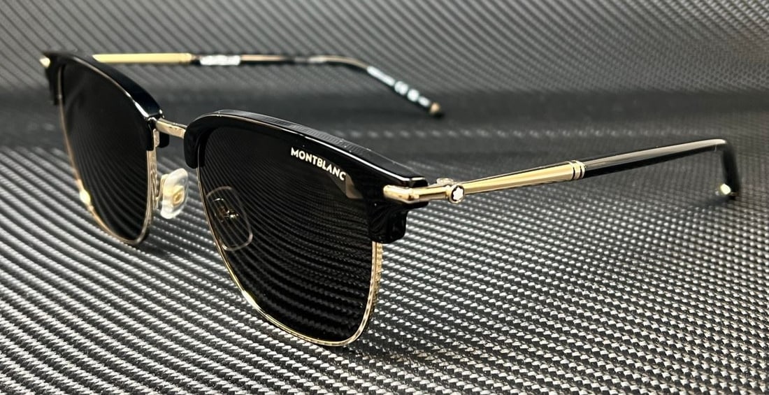 Mont Blanc MB0242S 005 Black Grey Sunglasses with Authenticity Certificate: Mont Blanc MB0242S 005 Black Grey Sunglasses with Authenticity Certificate Introducing the Mont Blanc MB0242S 005 Sunglasses, designed for the modern man seeking style and sophistication. These sungla