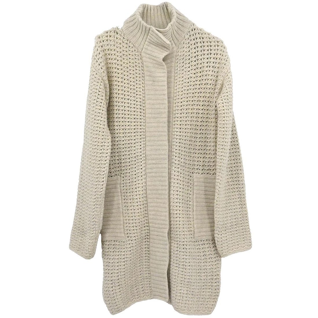 CHANEL Beige Wool Cashmere Sport Line Women's Cardigan Size 36 (1 of 11)