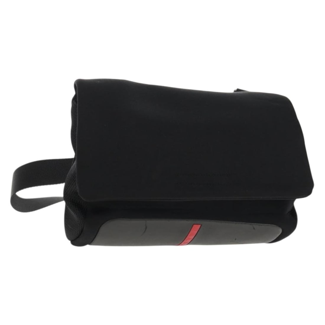 Vintage Prada Nylon Shoulder Bag Black Unisex 24cm by 15cm by 7cm: Vintage Prada Nylon Shoulder Bag Black Unisex 24cm by 15cm by 7cm This Prada Vintage Sport Shoulder bag is crafted from black nylon and designed for unisex use. It features a compact, functional silho
