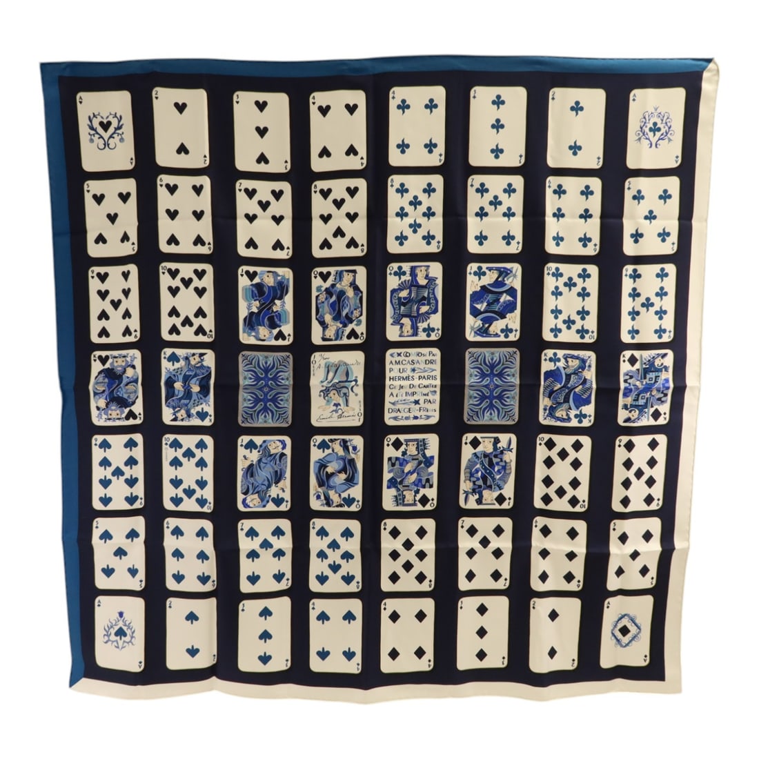 Hermes Silk Navy and White 90x90 Women's Scarf: Hermes Silk Navy and White 90x90 Women's Scarf This Hermes scarf is crafted from high-quality silk and features a classic navy and white color combination. Designed for women, it offers a versatile ac