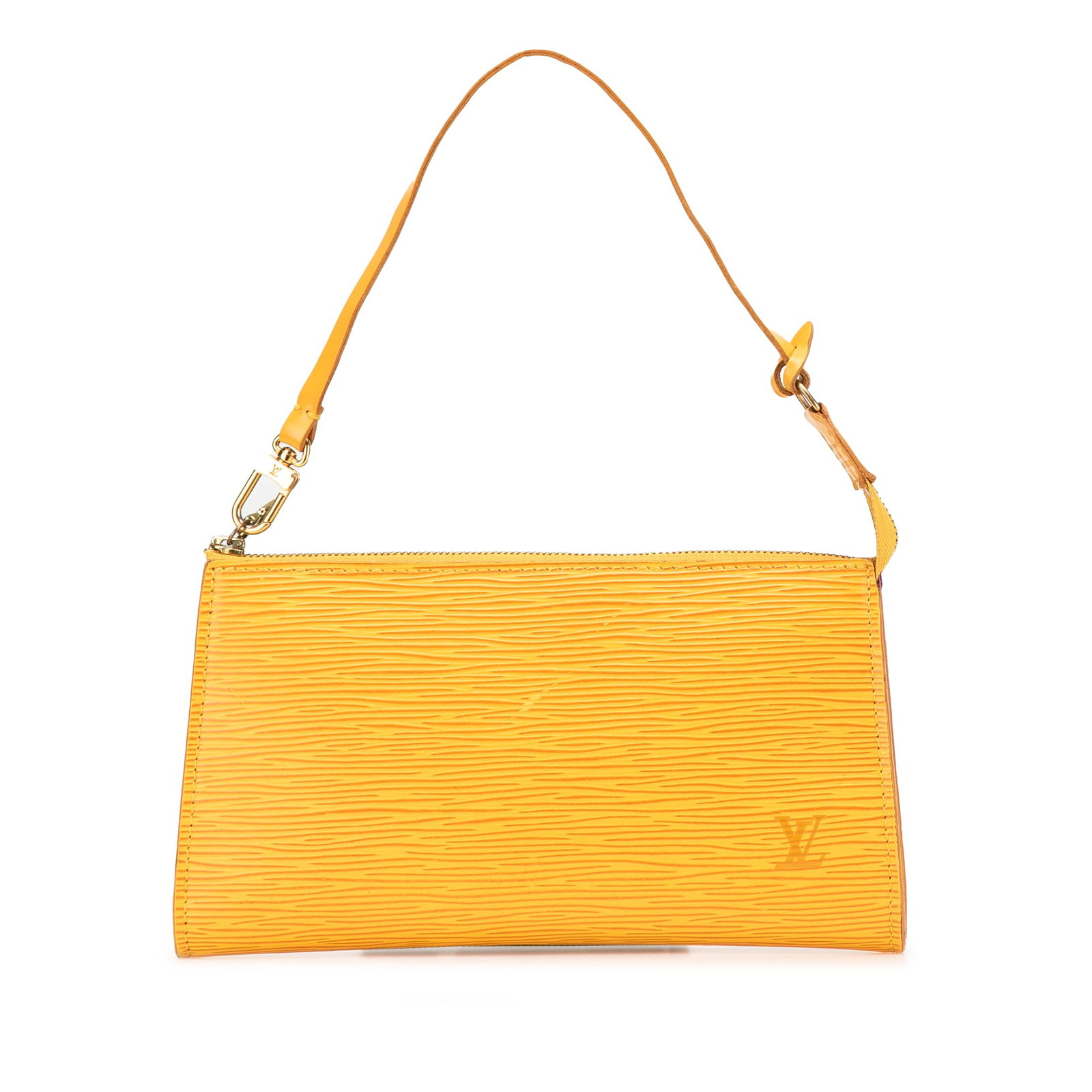Louis Vuitton Epi Pochette Accessoires Yellow Leather Bag (1 of 14)