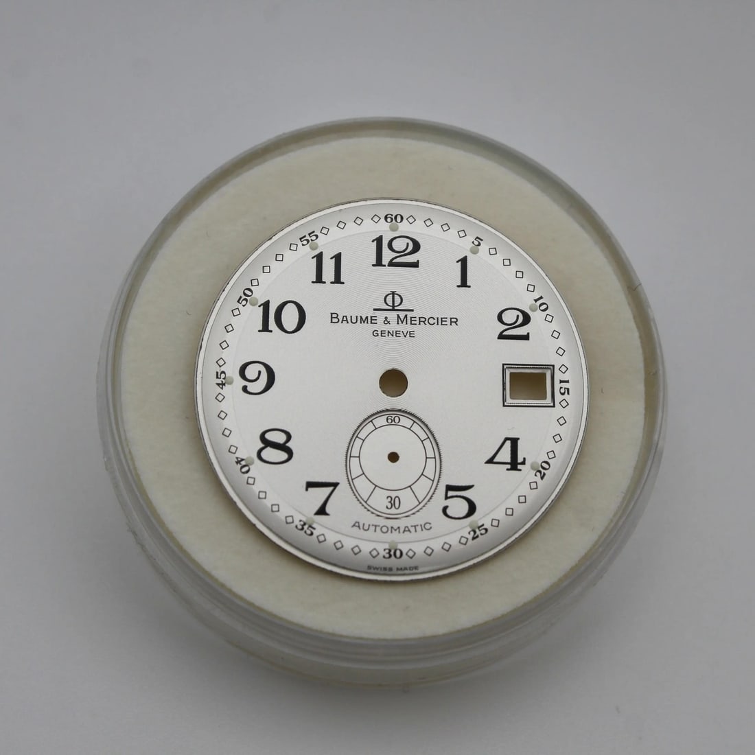 Baume & Mercier Capeland Silver Arabic Numerals Luxury Watch Dial (1 of 2)