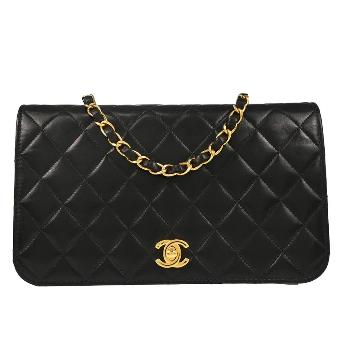 Chanel Black Lambskin Quilted Turnlock Small Shoulder Bag (1 of 11)