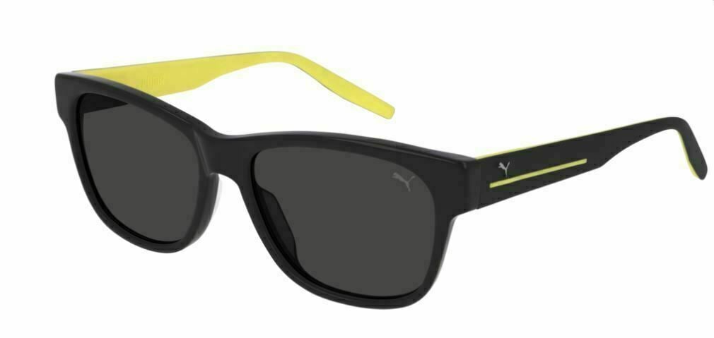 PUMA PU0266S 001 Men's Black Rectangle Sunglasses with Case (1 of 1)