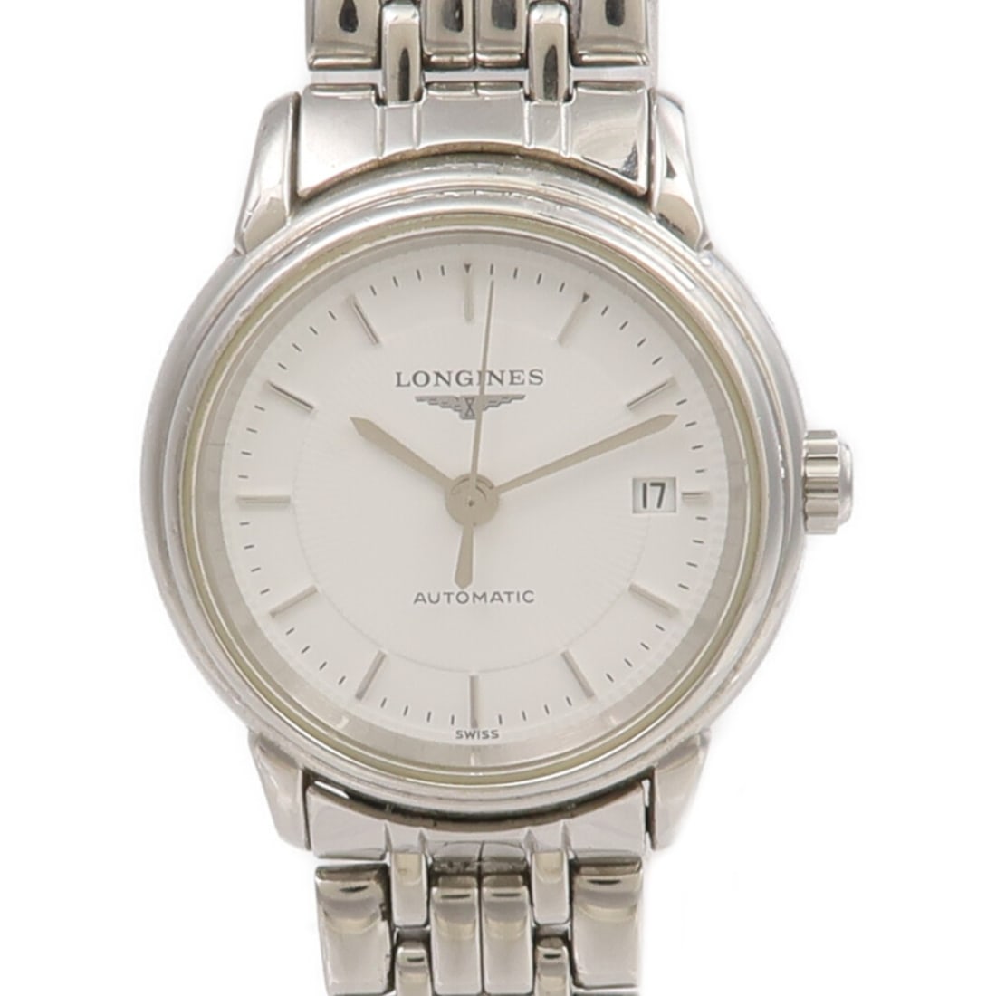 Women's Automatic Wristwatch Longines Flagship L4.178.4.12.2 Stainless Steel White Dial (1 of 18)