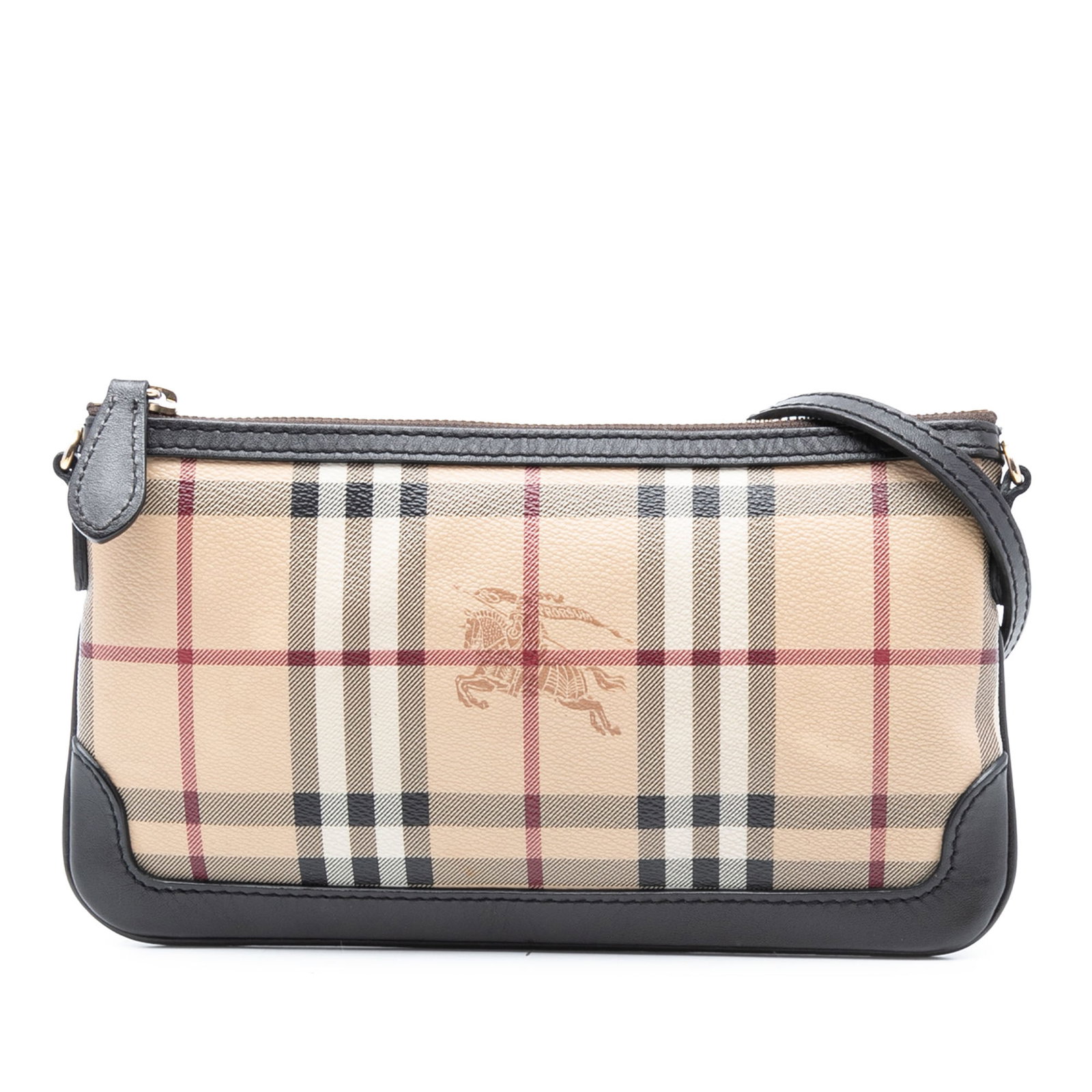 Burberry Peyton Crossbody Bag in Haymarket Check Coated Canvas (1 of 8)