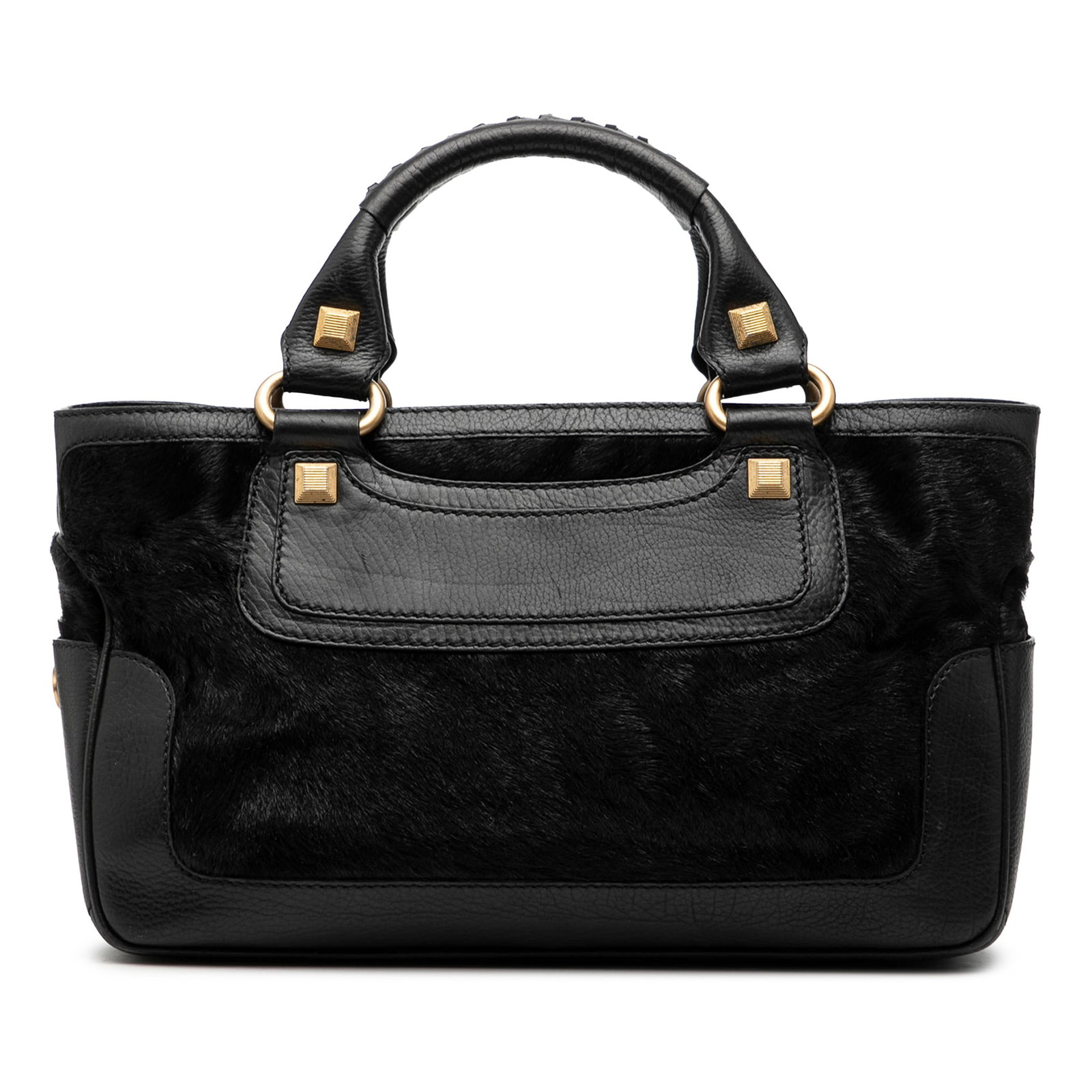 Pony Hair Boogie Tote with Leather Trim by Celine (1 of 8)