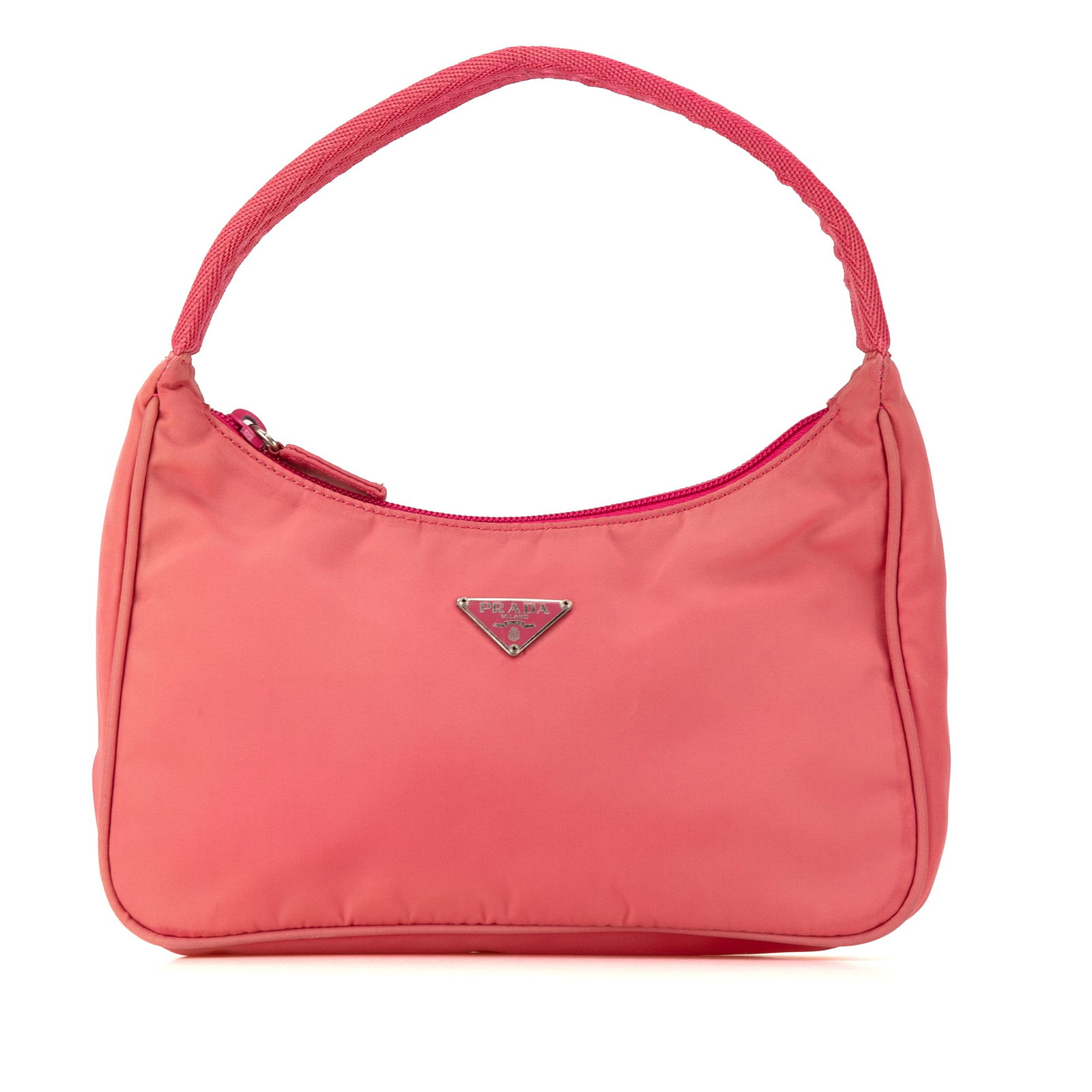 Prada Tessuto Pink Nylon Shoulder Bag Italy (1 of 10)