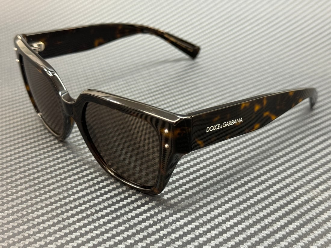 Dolce & Gabbana DG4471 Brown Havana Dark Grey Sunglasses 52mm (1 of 5)