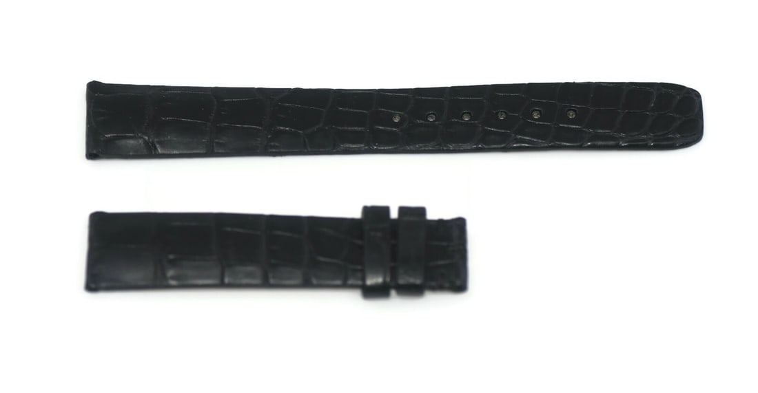 Authentic Baume & Mercier Black Leather Watch Strap 16mm (1 of 2)