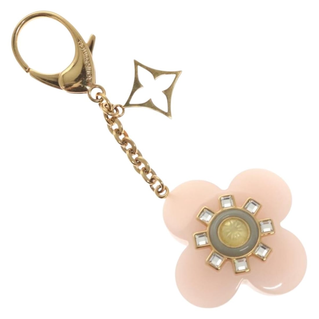 Louis Vuitton M66456 Pink Metal Key Holder Porte Cles Fleur Etoile Auth: Louis Vuitton M66456 Pink Metal Key Holder Porte Cles Fleur Etoile Auth Introducing the LOUIS VUITTON Porte Cles Fleur Etoile Key Holder, a stylish and functional accessory crafted from metal in a cha
