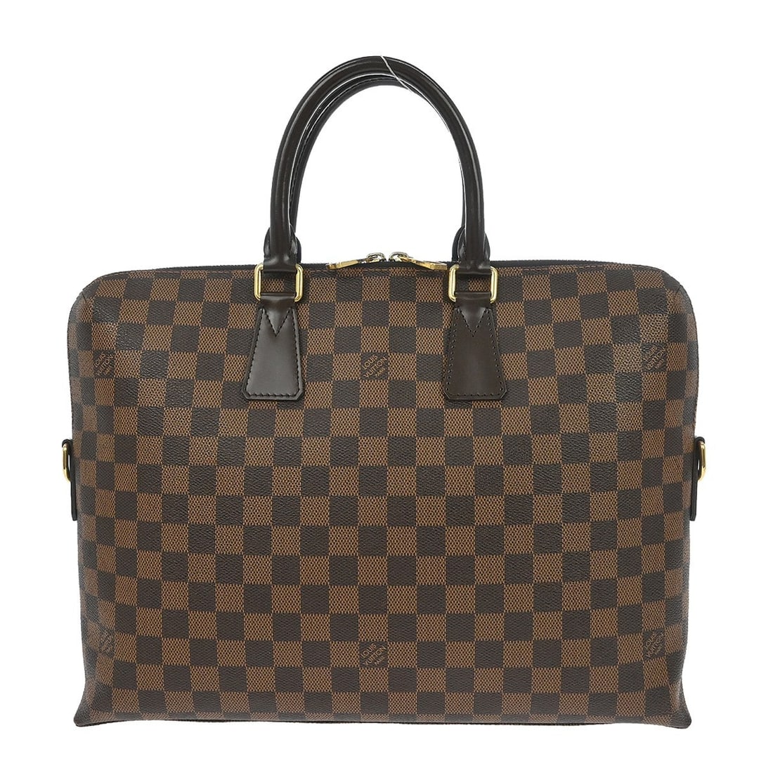 Brown Canvas Unisex Porte-Documents Jour Briefcase by Louis Vuitton (1 of 10)