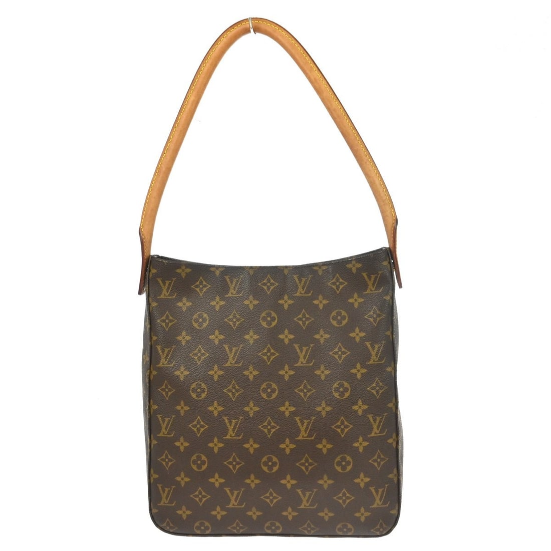 Louis Vuitton Monogram Canvas Looping Shoulder Bag Brown 28cm x 31cm x 10cm: Louis Vuitton Monogram Canvas Looping Shoulder Bag Brown 28cm x 31cm x 10cm The Louis Vuitton Looping Handbag features the signature monogram canvas in brown, designed for women. This piece is crafted