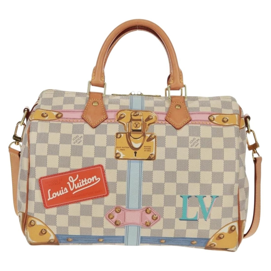 Speedy Bandouliere Canvas Handbag Summer Trunks Limited Edition by Louis Vuitton (1 of 18)