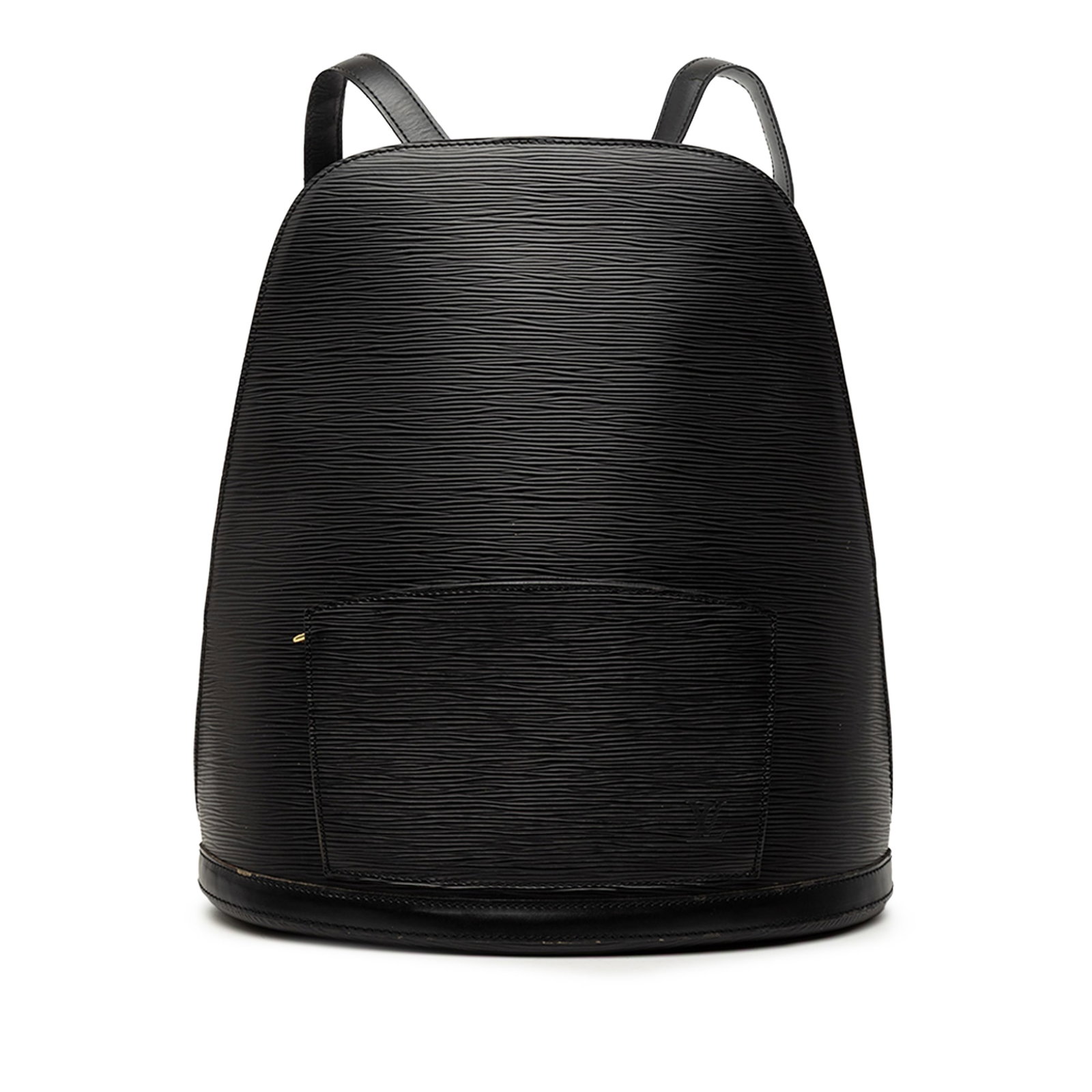 Louis Vuitton Gobelins Epi Leather Black Backpack with Zip Pockets: Louis Vuitton Gobelins Epi Leather Black Backpack with Zip Pockets The Louis Vuitton Epi Gobelins is a black backpack crafted from Epi leather, featuring adjustable flat back straps, a two-way zip-aro