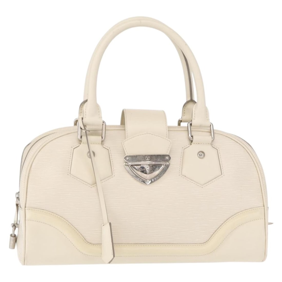 Louis Vuitton Montaigne White Epi Leather Bowling Bag France 38cm (1 of 18)