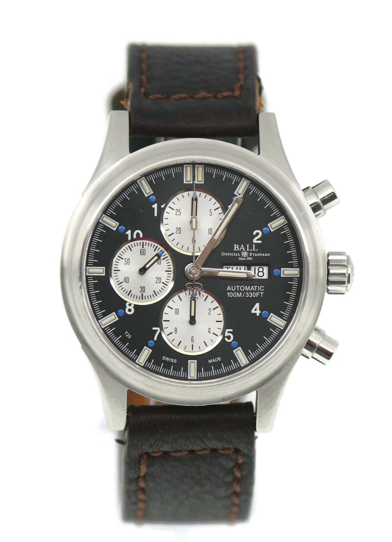 Ball Fireman Chronograph Automatic Stainless Steel Watch CM1090C (1 of 5)