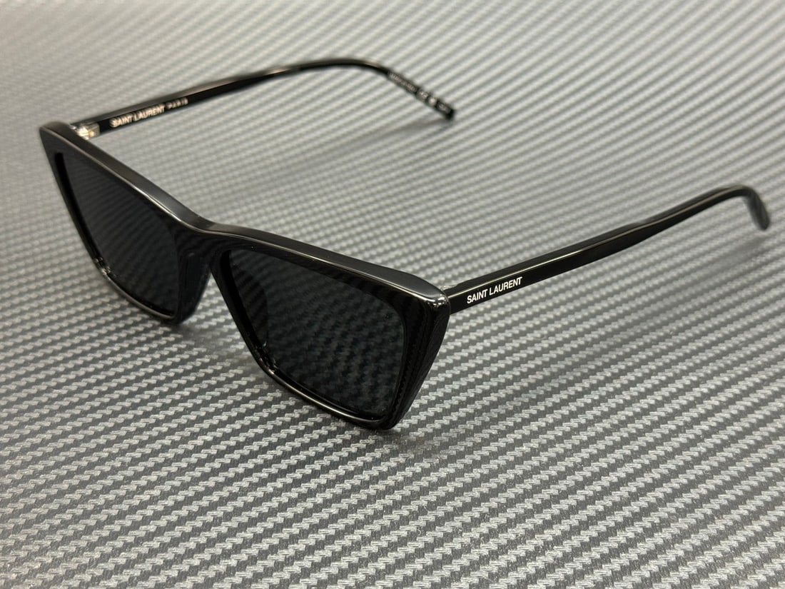 Saint Laurent SL 737 Mica Thin 001 Black Grey Women's Sunglasses (1 of 5)