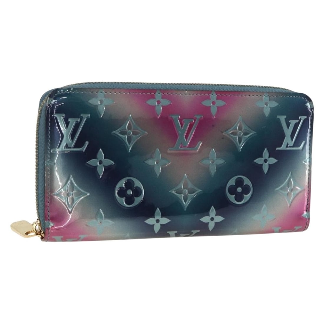 Louis Vuitton Multicolor Vernis Patent Long Zippy Wallet M90520 with Box: Louis Vuitton Multicolor Vernis Patent Long Zippy Wallet M90520 with Box This Louis Vuitton Vernis Zippy Long Wallet features a multicolor patent leather exterior and is designed for women. The wallet