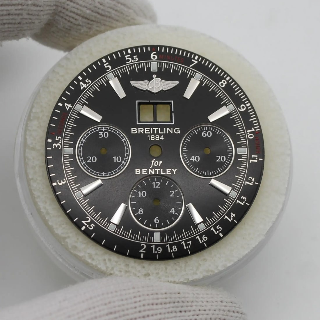 Breitling Bentley Motors 6.75 Black Chronograph A44362 Luxury Dial (1 of 5)